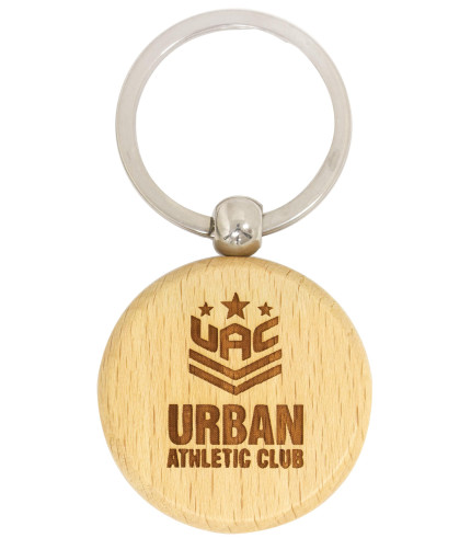 Keyring - Timber - Circle - Engravable