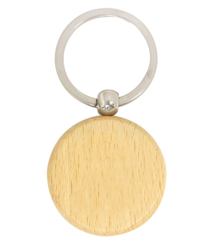 Keyring - Timber - Circle - Engravable