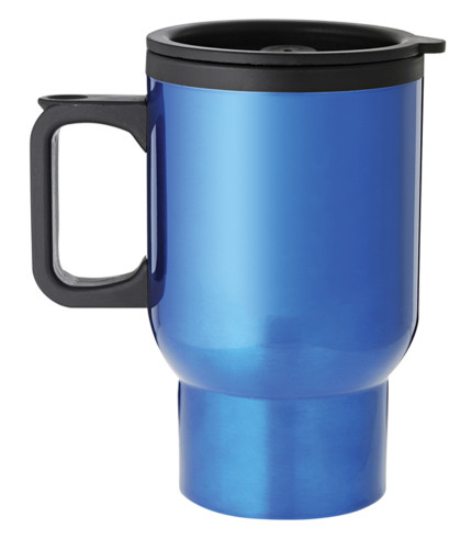 Travel Mug with Handle - Blue