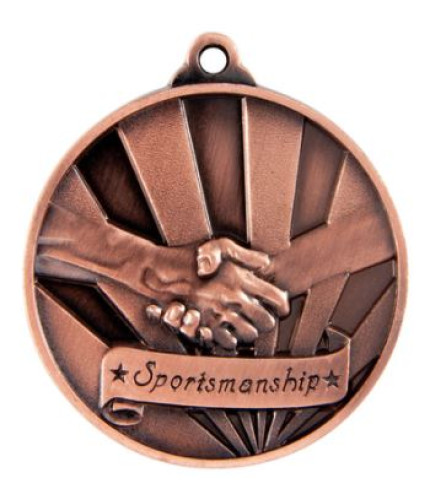 Sunrise Sportsmanship Medal - 50mm