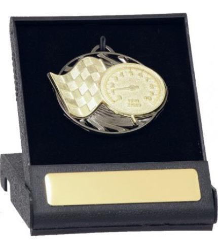 Medal Case - Black Lid and Engraving Plate 70mm