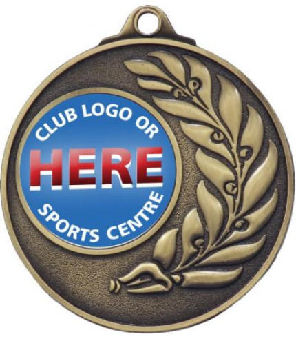 Antique Eco Wreath Generic Medal - 50mm