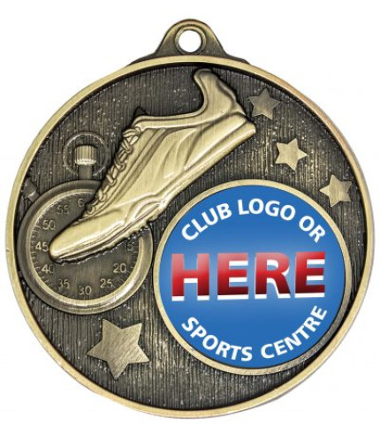 Club Insert Track Medal - 50mm G/S/B
