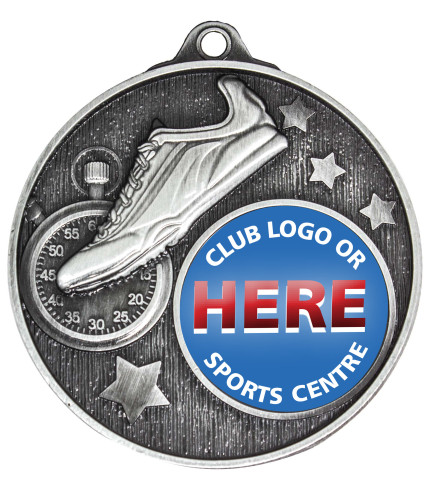 Club Insert Track Medal - 50mm G/S/B