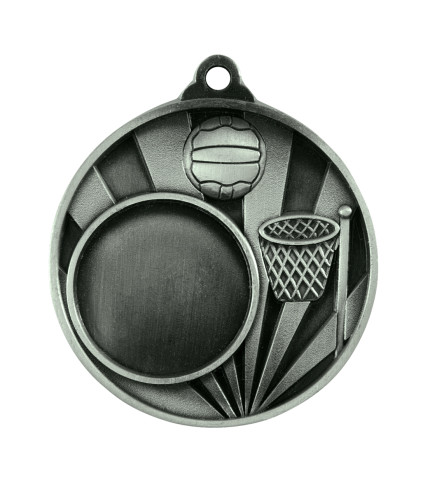 EVA Medal - Netball Insert 50mm G/S/B