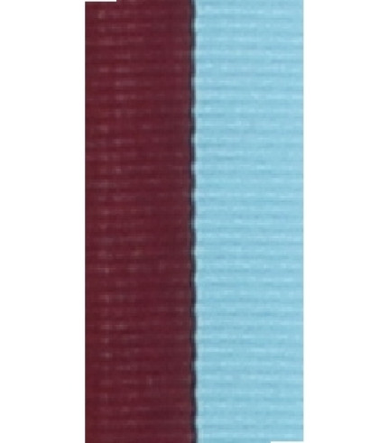 Medal Ribbon - Maroon/Light Blue