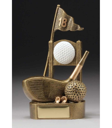 Resin - Golf 18th Tee Trophy